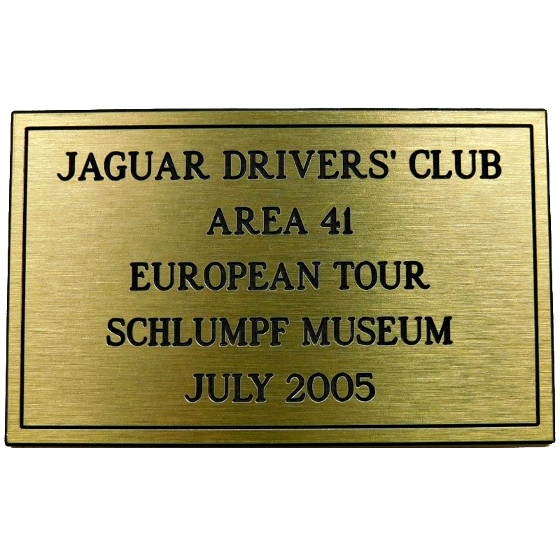 Engraved brass and laminate plaques — image 2